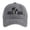 Grey, variant on Men's Daily Casual Trendy Baseball Cap Vintage Palm Tree Letter Print Washed Distressed Design Dad Hat Outdoor Trendy Versatile Casual Hat One Size