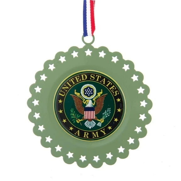 Kurt Adler 3.5" Metal US Army Christmas Ornament