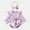 8#Purple-long, variant on Ribbed Floral Baby Romper Dress Long Sleeve,Long Sleeve Bodysuits Infant Jumpsuit Clothes,0-18month