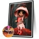 thumbnail image 5 of Pintura de diamante 5D DIY taladro redondo completo chica de ojos grandes decoración del hogar 30x40cm, 5 of 9