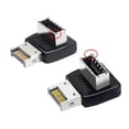 thumbnail image 1 of HUGFEGWE 2 Pack USB 3.2 Gen 2 USB 3.1 Type-E Front Panel Socket Motherboard Header Adapter CJ25311-8353, 1 of 9