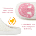 thumbnail image 5 of BERANMEY Cute Smile Face Slippers for Women Perfect Soft Plush Comfy Warm Slip-On Happy Face Slippers fo Women Indoor fluffy Smile House Slippers for Women and Men Non-slip Fuzzy Flat Slides, 5 of 9