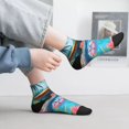 thumbnail image 2 of Pofeuu Tropical Poolside Relaxation Print 30cm Socks, Adult Running Hiking Socks for Youth and Adult, 2 of 7