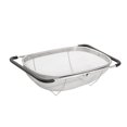 thumbnail image 2 of Stainless Steel Strainer Basket Extendable Handles Vegetables Retractable Drain Basket Heat Resistant Handles, 2 of 8