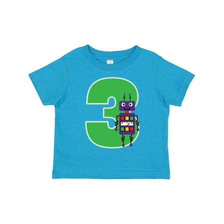 

Inktastic 3rd Birthday Robot Boys Robotics Gift Toddler Boy Girl T-Shirt