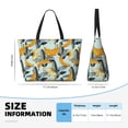 thumbnail image 2 of Large Beach Bags Water-resistant Sandproof - Cute Banana Retro Cute Beach Tote Bags for Women with Zipper, 2 of 6