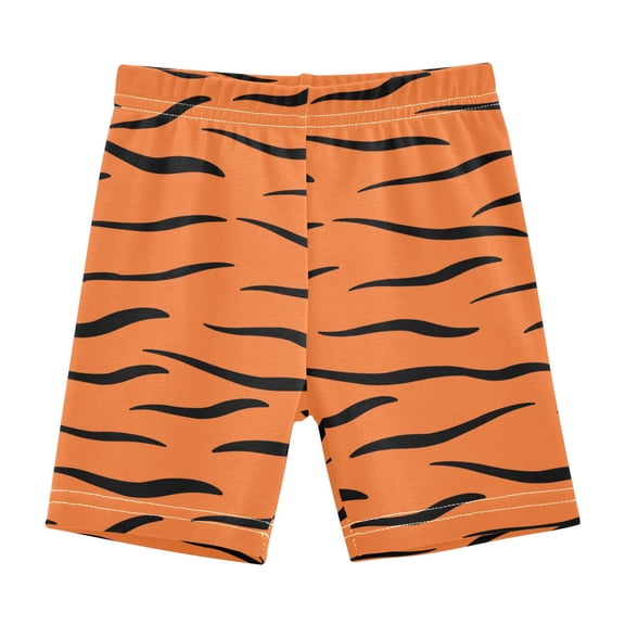 joogoo Orange Tigers Print Girls Lined Shorts Bike Dance Bottoms 6T