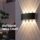 thumbnail image 4 of Aplique LED exterior, aplique LED, apliques, aplique LED exterior, aplique interior arriba y abajo Aplique LED 6W en aluminio Impermeable IP65 Luz Blanca Cálida (Negro), 4 of 5