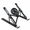 Black, variant on Adjustable Laptop Stand for Desk, Foldable Aluminum Stand for MacBook, Dell, HP, 10-17” Laptops with Cooling Fan, Ergonomic & Portable Design