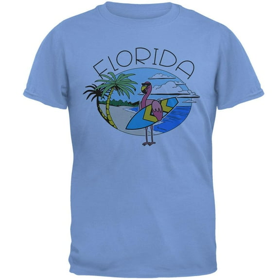 Florida Flamingo Summer Beach Mens T Shirt