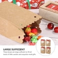 thumbnail image 2 of 24 Pcs 1 Bag Christmas Candy Storage Pouches Exquisite Gift Boxes (Khaki), 2 of 8