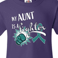 thumbnail image 4 of Inktastic Ovarian Cancer Awareness My Aunt is a Fighter Youth T-Shirt, 4 of 5