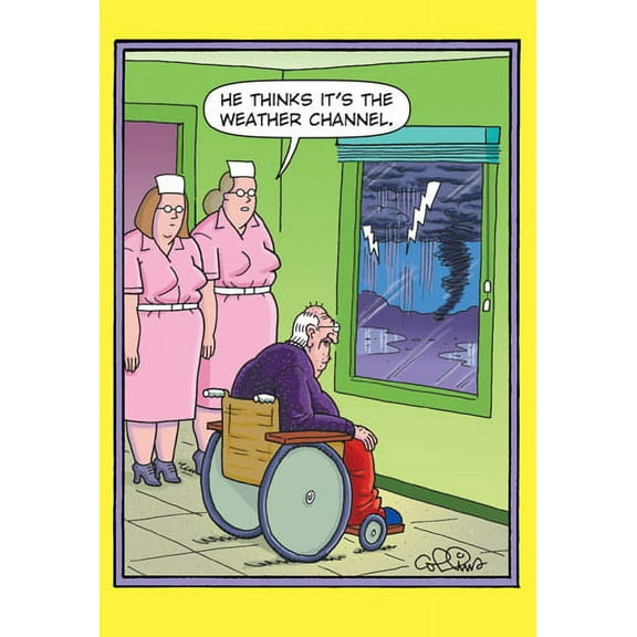 Nobleworks Weather Channel Funny / Humorous Dan Collins Birthday Card