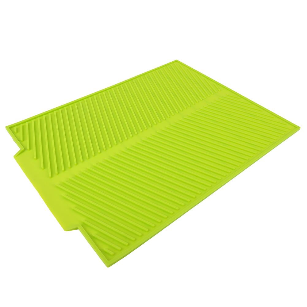 LYUMO Extra Large Dish Drying Mat Premium Heat Resistant Silicone Pad, Kitchen Accessories