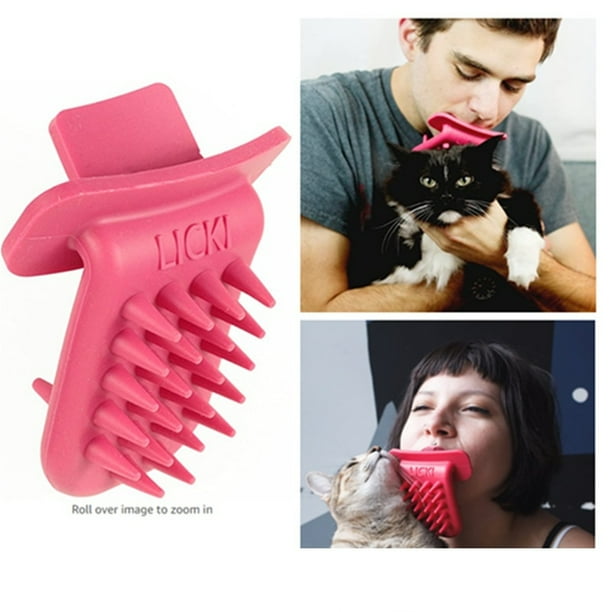 Cat Itcher Brush Shedding Grooming, Soft Massage Cat Tongue Brush