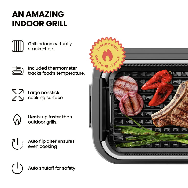 Chefman 7.4-Quart Indoor Grill Air Fryer with Temperature Probe
