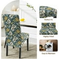 thumbnail image 5 of Printed Dining Room Chair Covers Set of 4, Stretch Kitchen Chair Covers Washable Parsons Chair Slipcover Removable Dining Chair Protectors for Hotel,Ceremony (Classic Floral Print), 5 of 6