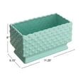 thumbnail image 2 of Creative Co-Op Ceramic Hobnail Planter with Scalloped Edge and Polka Dots, Mint, 2 of 7