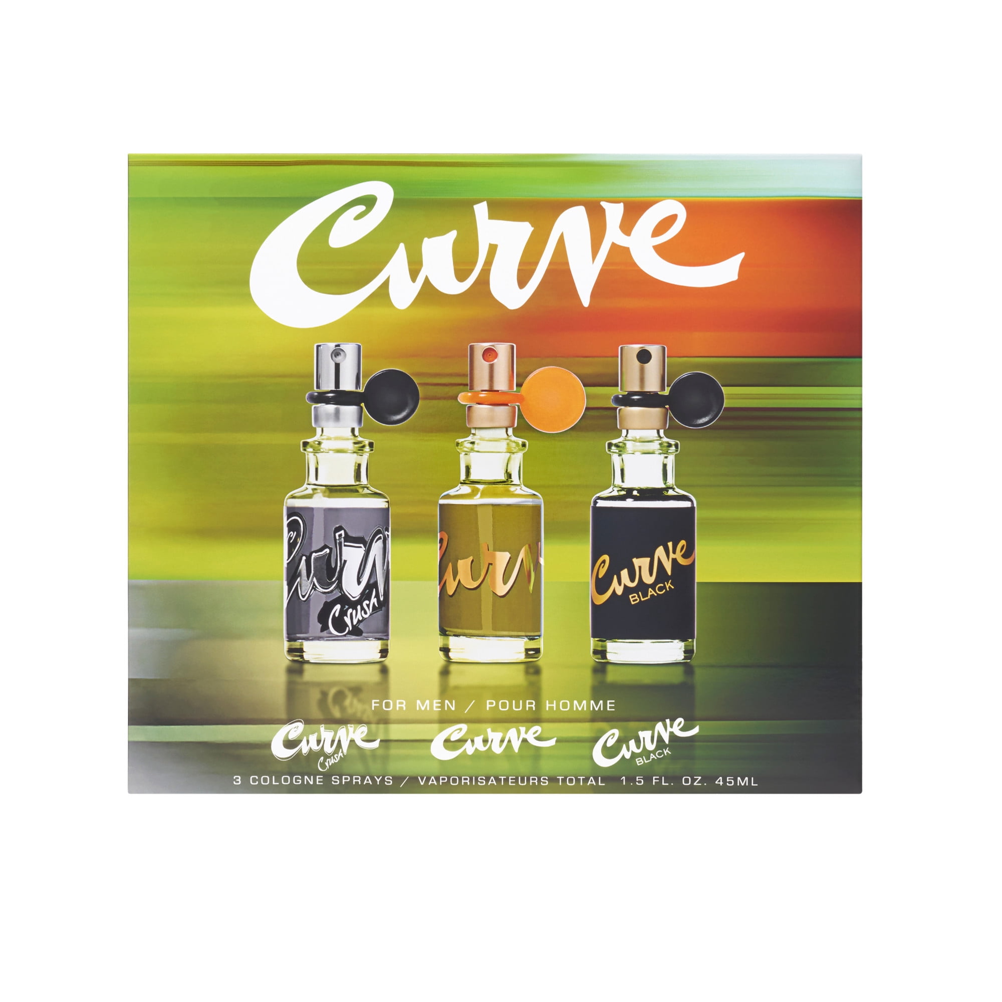 Curve Cologne 3-pc. Spray Coffret Gift Set for Men, 0.5 fl oz