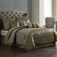 thumbnail image 2 of Dobbins Gold 10 pc King Comforter Set Riverbrook Home Dobbins Comforter Set Modern Jacquard Gold - 10 Pieces or More - King, 2 of 5