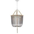 thumbnail image 1 of Safavieh Collection Angie Boho Grey 3-Light 18" Beaded (LED Bulbs Included) Pendant, 1 of 3