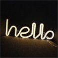 thumbnail image 5 of Neon Word Sign Neon Letter Light Art Led Lumire Dcorative, Enseigne De Chapiteau De Nol/dcoration Murale, Fte D'anniversaire, Chambre D'enfant, Salon. Afortunado Sencillez, 5 of 5