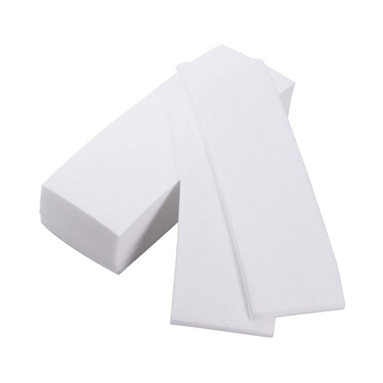 100 Pcs Wax Strip Paper Removal Wax Strips for Chest and Back White