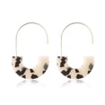 thumbnail image 1 of Pendientes colgantes multicolor liso semicírculo acrílico mujer pendiente regalo de aniversario elegante gancho para la oreja boda playa blanco Ropa, zapatos y accesorios Miscelánea Café Ligero Qarigey AP010380-09, 1 of 6