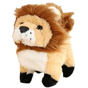 Walking Lion Interactive Electronic Pet Plush Leon Toy with Sounds and Movements Animated Shaking Tail Gift
