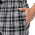 thumbnail image 3 of Pantalón para dormir IZOD de franela tejida para hombre, color gris, a cuadros, talla L, 3 of 5