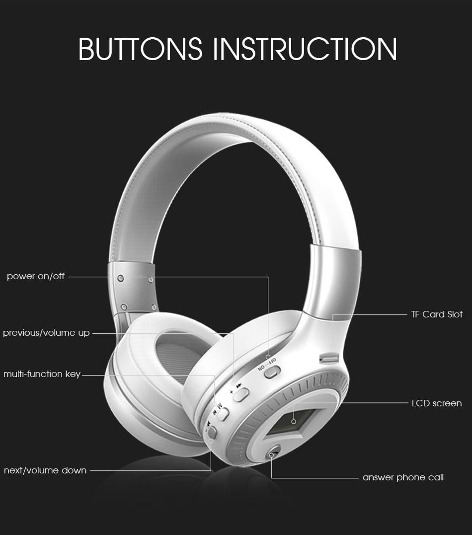 B19 Wireless Headphones with Fm Radio 