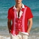 thumbnail image 4 of Ceisia Fashion Unisex Men Women Casual Short Sleeve Printed Turndown Collar Button Gift Shirt, 4 of 9