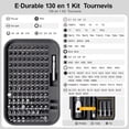 thumbnail image 2 of Tournevis de Précision, 130 en 1 Kit de Tournevis de Précision, Mini Ensemble Tournevis Magnétique Kit de Réparation Électronique Outils, Outil Informatique pour PC, MacBook, iPhone., 2 of 4