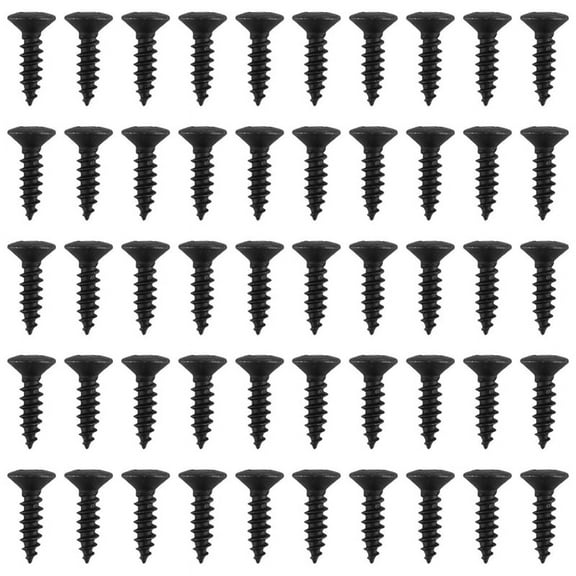 50pcs Pickguard Screws 3MM for Fender Strat Style Guitar(black)