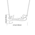 thumbnail image 5 of Custom Stainless Steel Alphabet Name Chain Necklace Personalized Heart Letter Choker Pendant Nameplate Jewelry Gift, 5 of 5