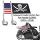 thumbnail image 2 of Motorcycle Flag Pole Rear Tail Side Luggage Rack Vertical Fits For Honda Goldwing Gl1800 2001 -2014, 2 of 5