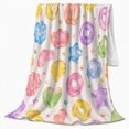 thumbnail image 2 of Dreamy Gemstone decorative motif Pattern, Playful Celestial Scene, Warm Flannel Blanket for Home Library and Reading Nook, Celestial Art Lovers Valentine's Day Gift, Celestial Home Decor, 2 of 9