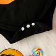 thumbnail image 6 of Coerni Baby Boy 𝐇alloween Clothes Pumpkin Print Long Sleeve Romper Pants and Hat 3 6 12 18 24 Months Cute Fall Winter Outfits, 6 of 7