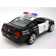 thumbnail image 4 of Kinsmart 2006 Ford Mustang GT Police Diecast Car Model 1/38 Scale  Black & White, 4 of 5