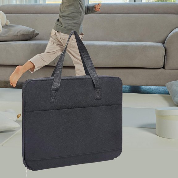 Organizador de Almacenamiento para Coches de Juguete, Contenedor de Transporte con Asa, Estuche de Viaje de Fieltro Portátil, Estuche de Almacenamient