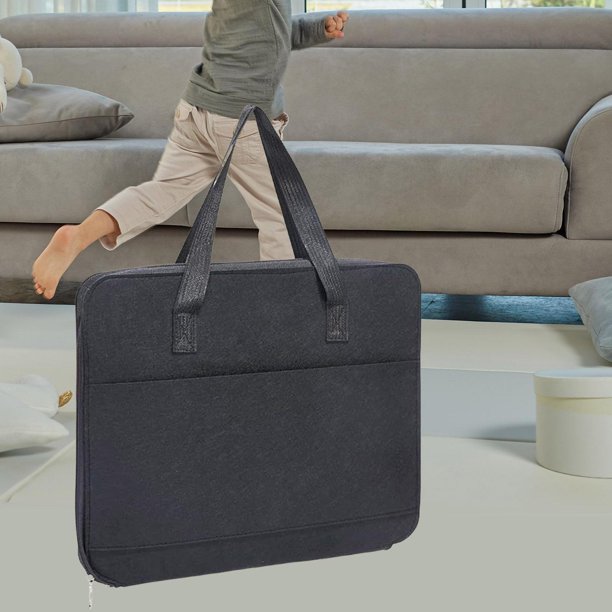 Organizador de Almacenamiento para Coches de Juguete, Contenedor de Transporte con Asa, Estuche de Viaje de Fieltro Portátil, Estuche de Almacenamient