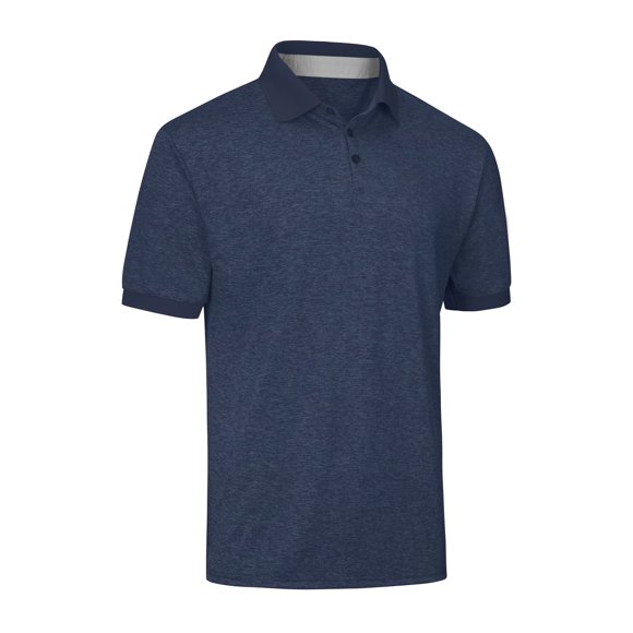 Mio Marino Polos de Golf pour Hommes - Séchage Rapide - Tissu Ultra-Fin Respirant - Bleu Marine - Grand