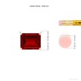 thumbnail image 3 of ANGARA East-West Emerald-Cut Lab Grown 4 Ct Ruby Solitaire Pendant for Women in 14K Rose Gold (Size-10x8mm) | July Birthstone, Birthday, Anniversary, Jewelry Gift for Women | Lab-Grown Ruby Necklace, 3 of 7