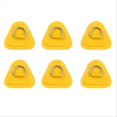 thumbnail image 1 of 6 Piezas de Anillo en D para Inflable Kayak SUP, de PVC con Anillo en D Stand-Up Paddleboard Canoa Rafting Amarillo, 1 of 7