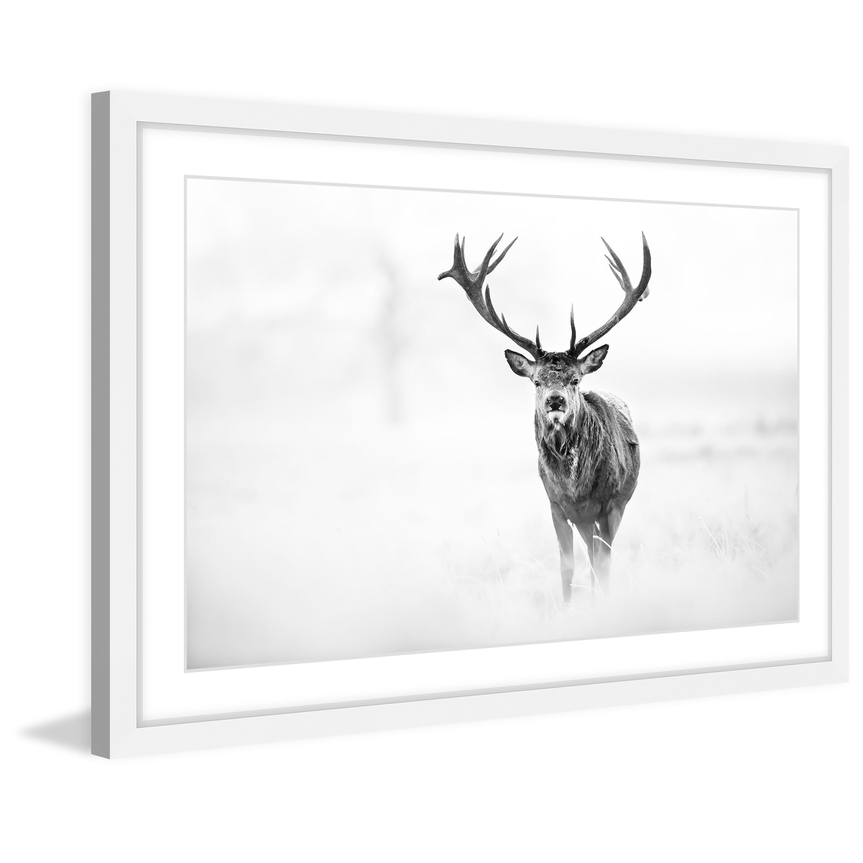 Marmont Hill "Elk Stare" Framed Painting Print