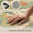 thumbnail image 6 of ODIKA 3'x5' Sage Green Explorer S Dream Little Washable Throw Rug Intricate Flatwoven Design With Nature And Compass Motifs Stain Resistant, Low Profile, Non-Slip for Entryway, Kitchen, Mudroom, 6 of 7