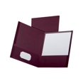 thumbnail image 3 of Oxford Linen Finish Twin Pocket Folders Letter Burgundy 25/Box 53441, 3 of 3