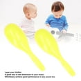 thumbnail image 3 of 2Pcs Oval Shaped Plastic Music Maracas, Sand Hammer Hand Percussion Rattles for KTV Party Kindergarten, ABS Material, 3 of 7