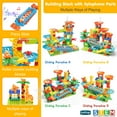 thumbnail image 3 of Battop Marble Run para niños de 4 a 8 años, 167 unidades con 4 bolas, 3 of 7