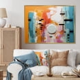 thumbnail image 2 of Designart "Play Forms Colorful Orange and Blue Delight II" Extra Large Abstract Framed Wall Art - Modern Orange Abstract Geometric Entryway Framed Wall Art, 2 of 7